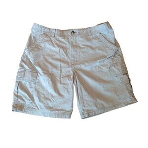 Gander Mountain Guide Series Cargo Shorts Mens 2XL XXL Khaki Cotton Outdoor